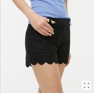 J Crew Scalloped Linen Short